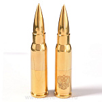 0020600/4ГГ Златоуст ФЛЕШКА - ГИЛЬЗА позолота, 4ГГ.в ФУТЛЯРЕ