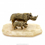 Бронзовая статуэтка "Носороги", фотография 2. Интернет-магазин ЛАВКА ПОДАРКОВ