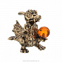 Статуэтка с янтарем "Дракон с подарком", фотография 2. Интернет-магазин ЛАВКА ПОДАРКОВ