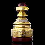 23898/ФИАНИТ Златоуст ПЕЧАТЬ С КАМНЕМ на камне  позолота в  уп (яшма) d=5см h=8см