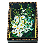 202928/3 ШКАТУЛКА ПРИНТ "ЦВЕТОЧНЫЕ МОТИВЫ",ромашки,14*10*3,5 см
