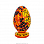 Яйцо пасхальное с росписью Хохлома, фотография 3. Интернет-магазин ЛАВКА ПОДАРКОВ