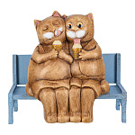 0073803  Сувенир КОМПОЗИЦИЯ  КОТЫ "СЛАДКАЯ ЛЮБОВЬ" 110мм Б02