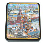 Шкатулка с художественной росписью "Москва. Зима"