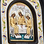 Настенная икона "Святая Троица" 7х8,5 см, фотография 3. Интернет-магазин ЛАВКА ПОДАРКОВ