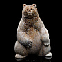 Скульптура из кости "Медведь сидящий", фотография 1. Интернет-магазин ЛАВКА ПОДАРКОВ