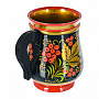 Кружка "Ягоды". Хохлома, фотография 2. Интернет-магазин ЛАВКА ПОДАРКОВ