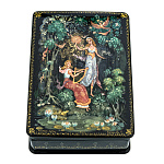 0072314 Лаковая миниатюра Шкатулка "Лесные девы" 13*9см  19,3