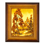 0063703/15*12см (17*20см)  Картина (янтарная крошка)  "ПЕЙЗАЖ" № 13 малая 