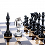 Деревянный шахматный ларец с хрустальными фигурами 48х48 см, фотография 4. Интернет-магазин ЛАВКА ПОДАРКОВ