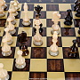 Шахматный ларец с фигурами из янтаря "Капучино" 48х48 см, фотография 6. Интернет-магазин ЛАВКА ПОДАРКОВ