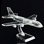 -20см Сувенир Гражданская авиация "САМОЛЕТ ИЛ-86" стекло
