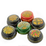 0021097 Хохлома Шкатулка (коробочка) 3*5,5 см (в/кат.) 12540030055