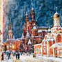 Картина "Никольская улица" 57 х 47 см, фотография 1. Интернет-магазин ЛАВКА ПОДАРКОВ