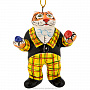 Елочная игрушка "Тигр-жонглер" . Майолика, фотография 1. Интернет-магазин ЛАВКА ПОДАРКОВ