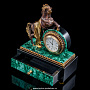Настольные часы из малахита "Конь с попоной", фотография 4. Интернет-магазин ЛАВКА ПОДАРКОВ