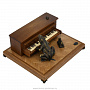 Бронзовая статуэтка "Жаба-пианистка", фотография 1. Интернет-магазин ЛАВКА ПОДАРКОВ