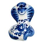 201396 ГЖЕЛЬ Скульптура Символ года 2025 ЗМЕЯ ГАЯ,  h=6 см