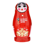 0039918 Сувенир ФИФА "Русская красавица-МАТРЕШКА" 1 место 11см. цвета в асс-те