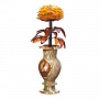 Сувенир "Цветок в вазе" (янтарь, оникс), фотография 4. Интернет-магазин ЛАВКА ПОДАРКОВ