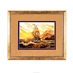 Картина янтарная "Шторм" (70 х 60 см)