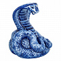 Змея Символ года 2025. Скульптура "Кобра Нагайна" . Гжель, фотография 3. Интернет-магазин ЛАВКА ПОДАРКОВ