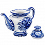 Чайник "Подарочный". Гжель, фотография 3. Интернет-магазин ЛАВКА ПОДАРКОВ
