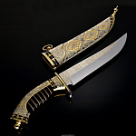 Нож сувенирный украшенный "Восточный" Златоуст