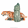 Штоф "Крадущийся тигр". Гжель, фотография 1. Интернет-магазин ЛАВКА ПОДАРКОВ