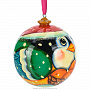Новогодний елочный шар "Птичка с апельсинами", фотография 2. Интернет-магазин ЛАВКА ПОДАРКОВ