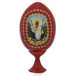 0070878 ЯЙЦО ПАСХАЛЬНОЕ "ВОСКРЕСЕНИЕ ХРИСТОВО" на подставке 12 см