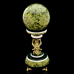 0054641/9249/П Златоуст Шар "Антистресс" Мрамор, Креноид 100мм, 2750г