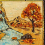 Картина янтарная "Водопад" 25х20 см, фотография 3. Интернет-магазин ЛАВКА ПОДАРКОВ