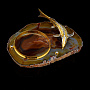Икорница с агатом "Осётр". Златоуст, фотография 4. Интернет-магазин ЛАВКА ПОДАРКОВ