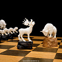Шахматы с фигурами из кости мамонта "Противостояние", фотография 5. Интернет-магазин ЛАВКА ПОДАРКОВ