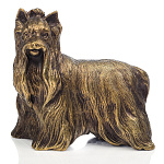 11122-2288 Бронза скульптура "Йоркширский терьер"   