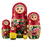 Матрешка "Вятка" 5 мест