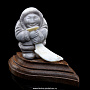 Скульптура из рога лося "Рыбак с рыбой", фотография 2. Интернет-магазин ЛАВКА ПОДАРКОВ