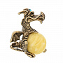 Статуэтка с янтарем "Дракон", фотография 2. Интернет-магазин ЛАВКА ПОДАРКОВ