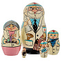 Матрешка "Врач" 5 мест, фотография 4. Интернет-магазин ЛАВКА ПОДАРКОВ