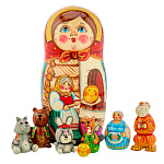Матрешка "Колобок" 8 мест