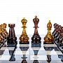 Шахматы с перламутром и янтарными фигурами "Питер" 45х45 см, фотография 7. Интернет-магазин ЛАВКА ПОДАРКОВ