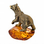 Статуэтка с янтарем "Мишка косолапый", фотография 2. Интернет-магазин ЛАВКА ПОДАРКОВ