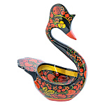 202832 Хохлома Братина "Лебедь" (миниатюрная) 14*8,5*19см