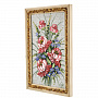 Панно в янтарной раме "Букет цветов" 27х18 см, фотография 1. Интернет-магазин ЛАВКА ПОДАРКОВ