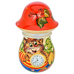 0080731 Нат.дерево ЧАСЫ "Гриб" 26*16см