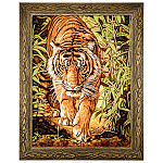 Картина янтарная "Тигр" 60х80 см