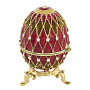 Пасхальное яйцо-шкатулка с часами. Традиции Фаберже, фотография 4. Интернет-магазин ЛАВКА ПОДАРКОВ