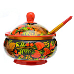 0021683/11,5*12см-без/лож Хохлома САХАРНИЦА 11,5*12см в ассортименте