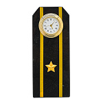 Настольные часы из камня "Погон. Майор ВМФ"